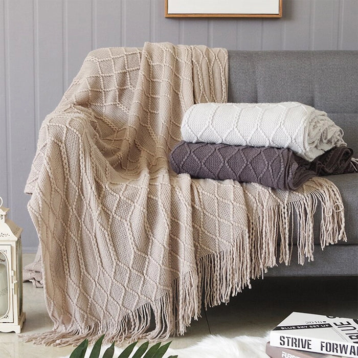Khaki Throw Blanket