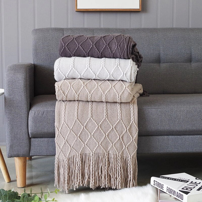 Khaki Throw Blanket