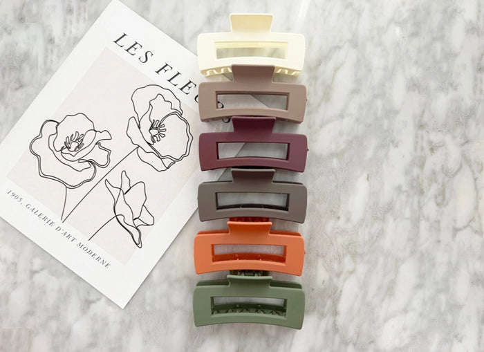 Jumbo Matte Hair Clips
