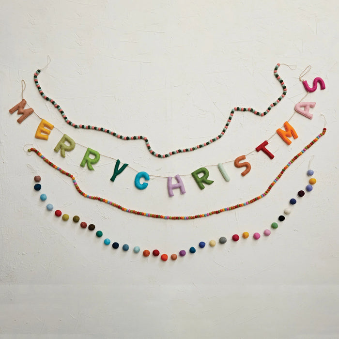 Merry Christmas Felt Garland