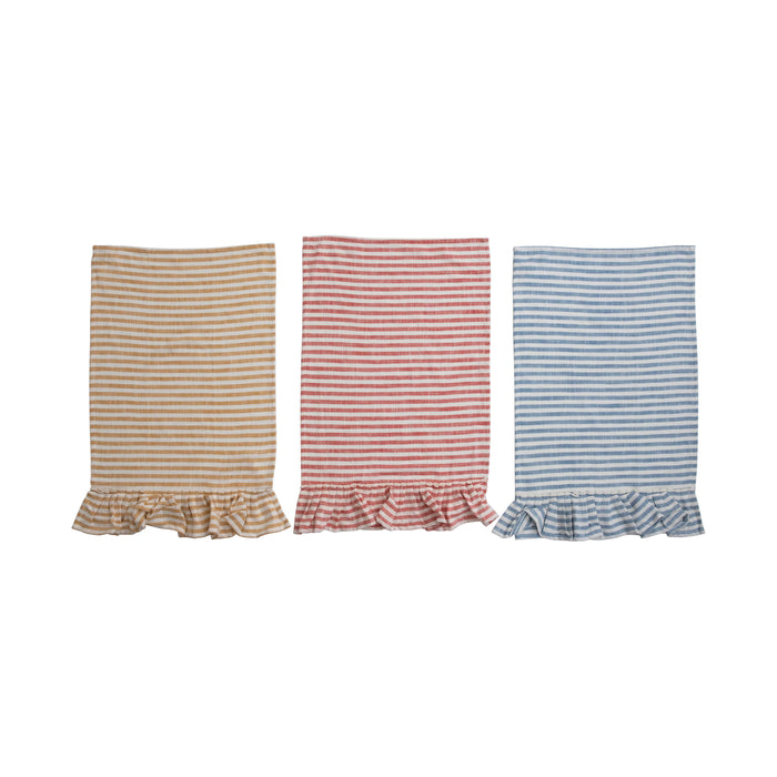 Ruffle Cotton Tea Towel