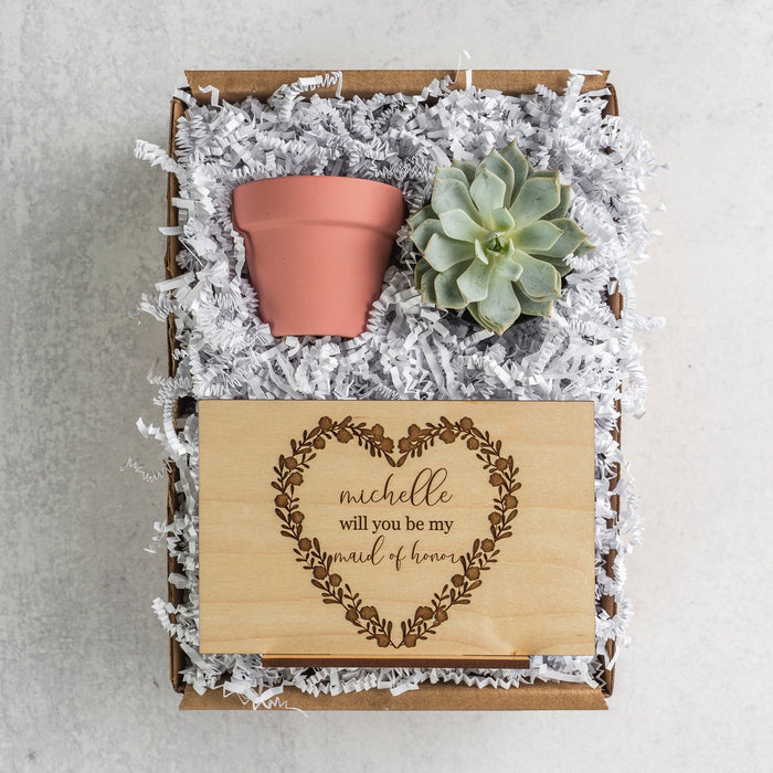 Heartfelt Bridesmaid Proposal Gift Box