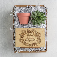 Floral Bridesmaid Proposal Gift Box