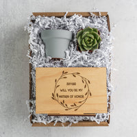Greenery Bridesmaid Proposal Gift Box