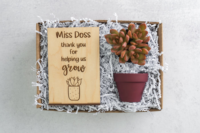 Personalized Helping Me Grow Gift Box