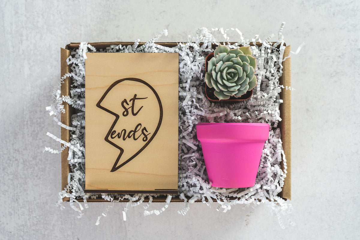 Friends Half Heart Gift Box