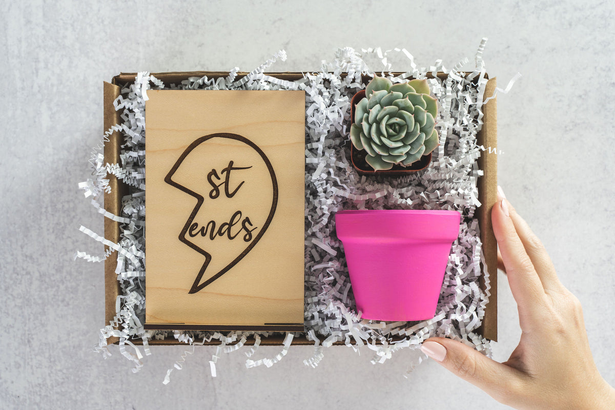 Friends Half Heart Gift Box