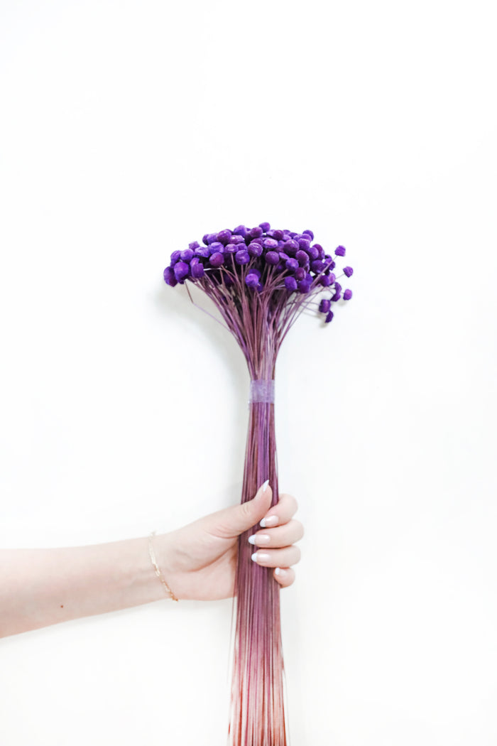 Purple Floral Buttons