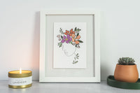 Lady Art Print
