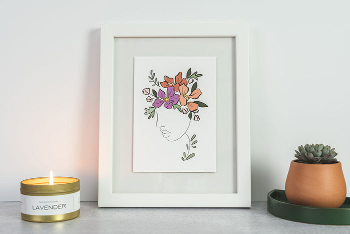 Lady Art Print