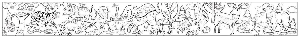 Mudpuppy Coloring Roll