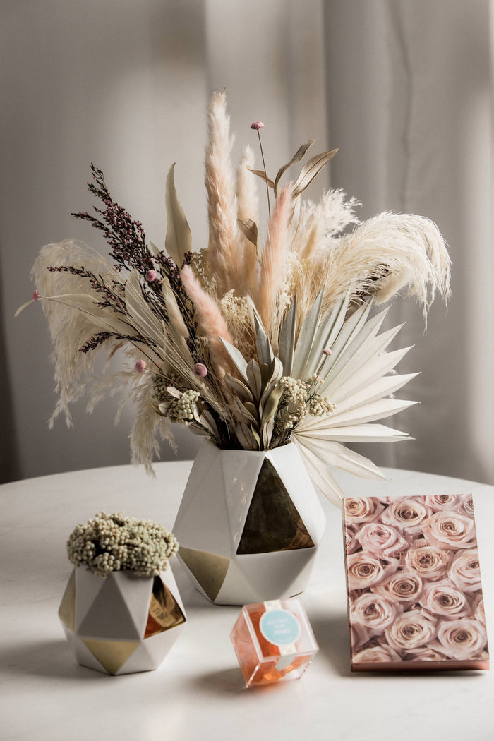 Blushing Beige Dried Floral Arrangement