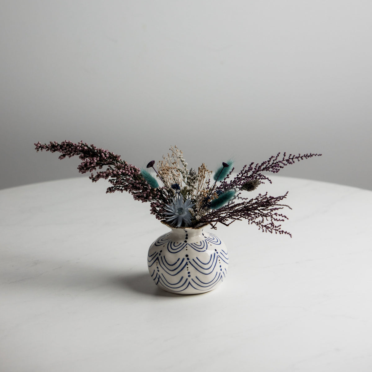 Peacock Dreams Dried Floral Arrangements