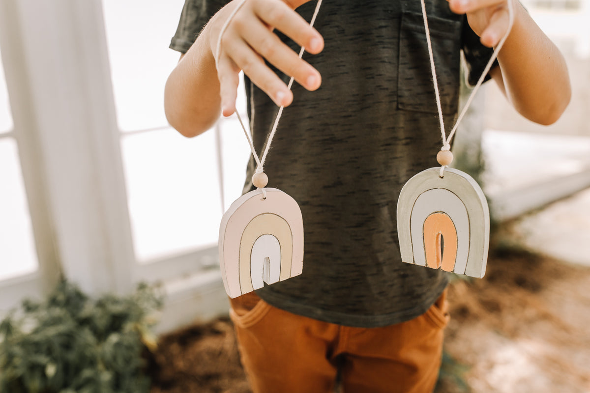 Handmade Wooden Rainbow