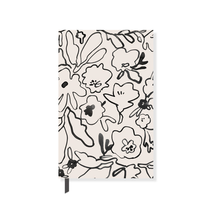 Messy Flower Paperback Notebook
