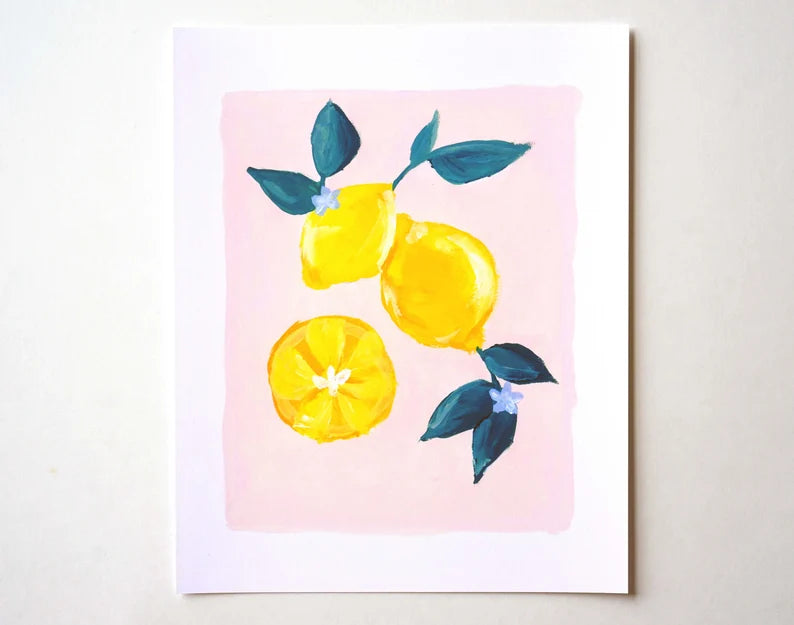 Lemon Art Print