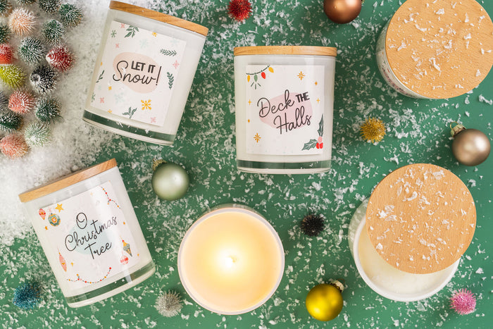 Retro Holiday Candles