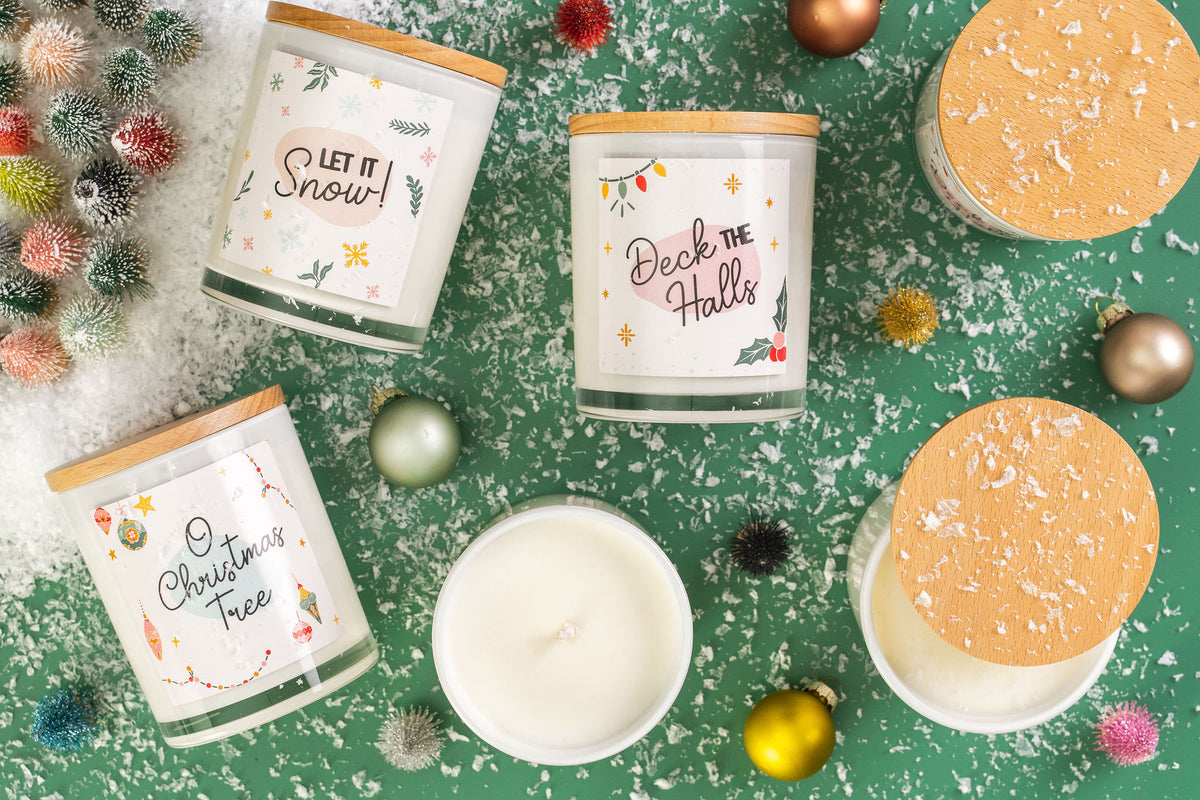 Retro Holiday Candles