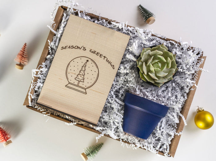 Season's Greeting Globe Gift Box