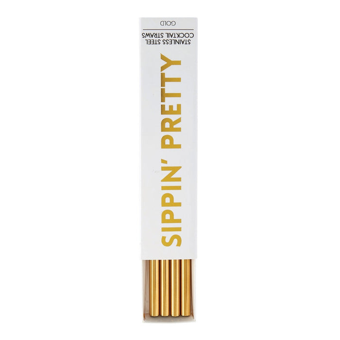 Gold Sipping Pretty Straws