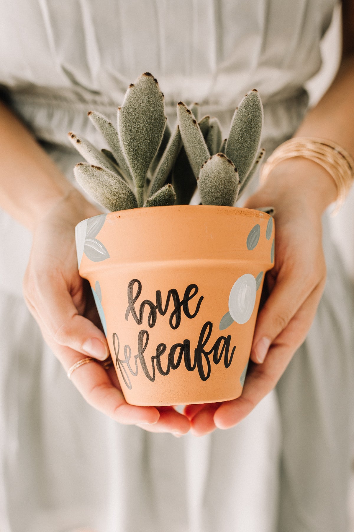 Hand Painted Pots