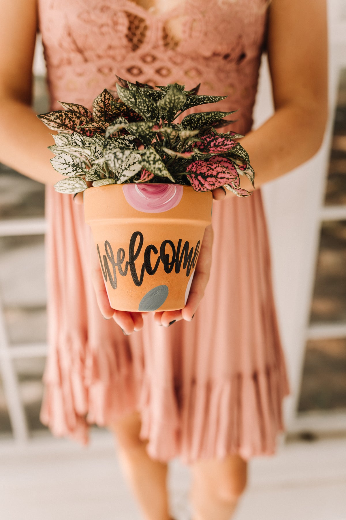 Hand Painted Pots