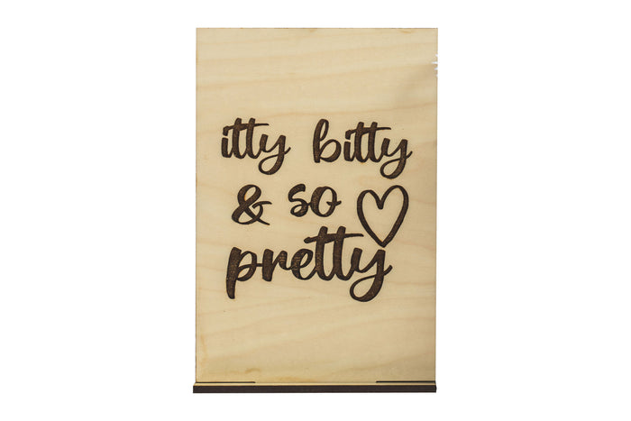Itty Bitty Wood Card