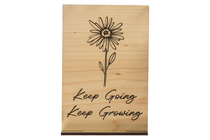 Keep Going Wood Card