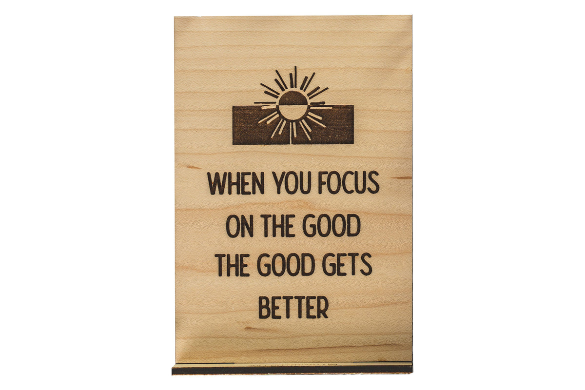 Good Gets Better Wood Card