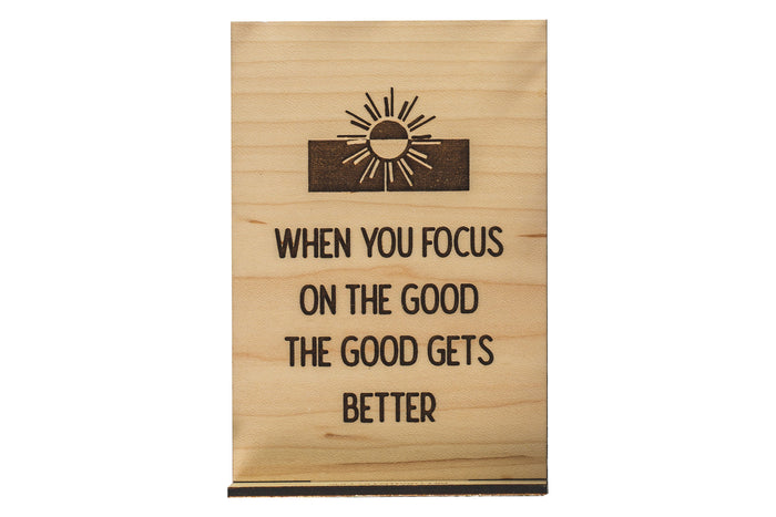 Good Gets Better Wood Card