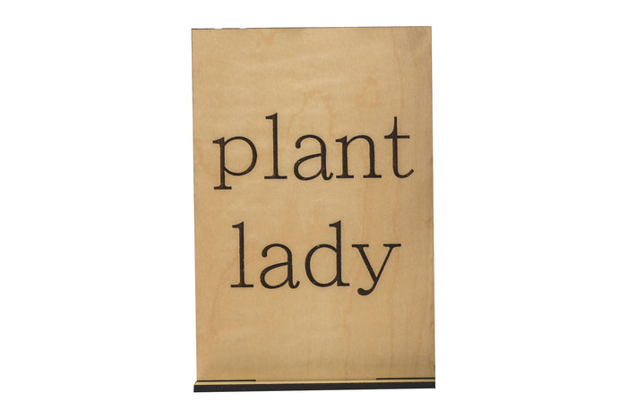 Plant Lady Wood Card