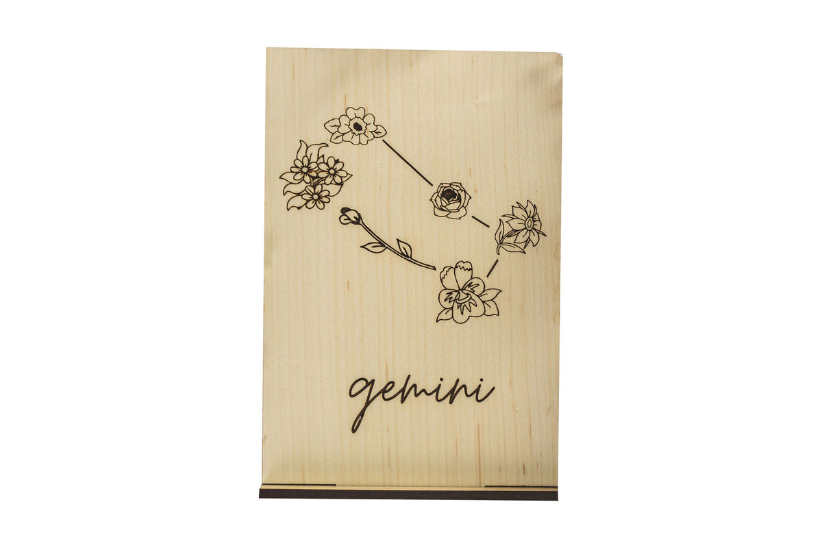 Gemini Wood Card