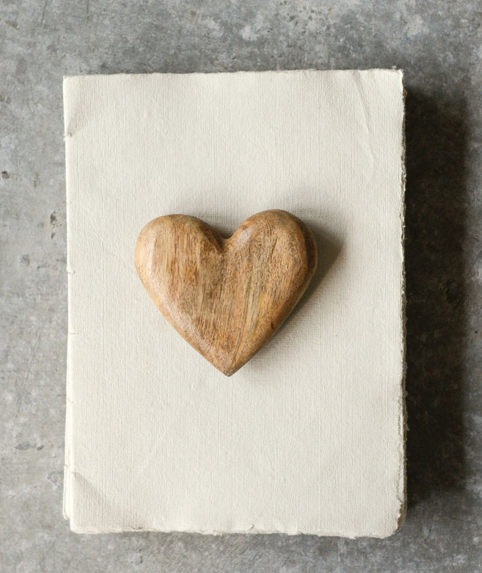 Mango Wood Heart 