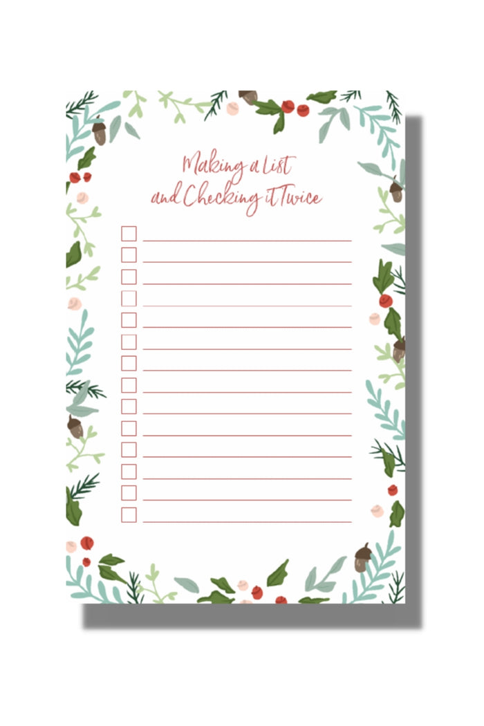 Making a List Notepad