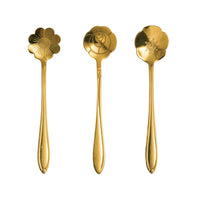 Steel Flower Spoons