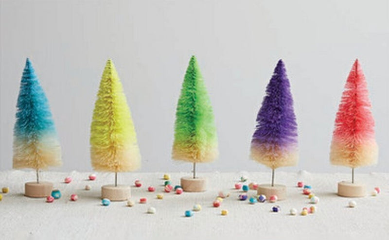 Colorful Bottle Brush Trees