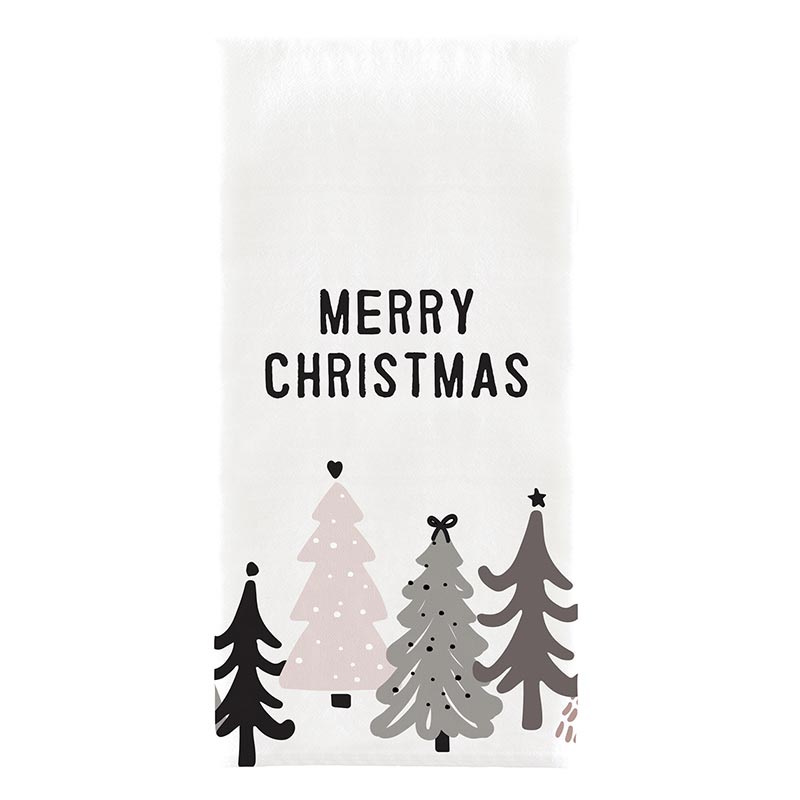 Merry Christmas Holiday Tea Towel