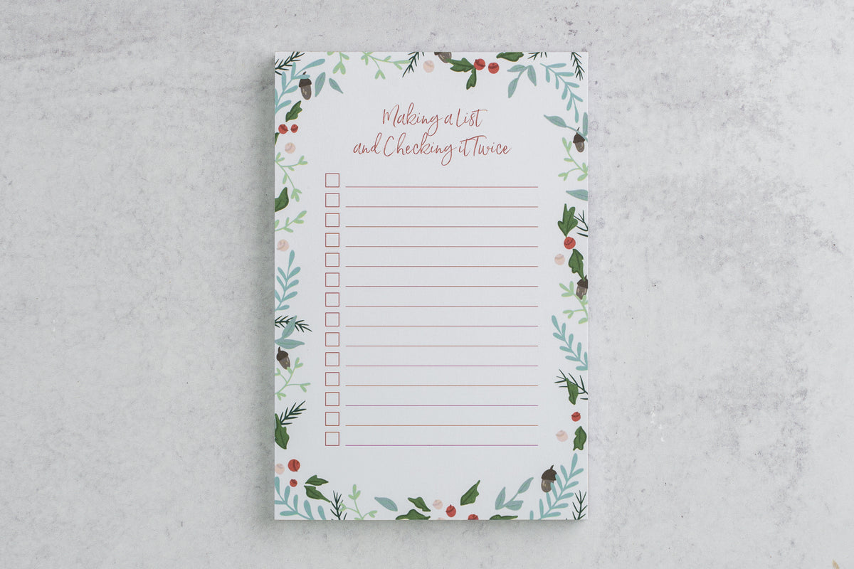 Making a List Notepad