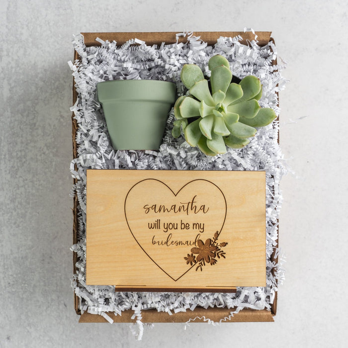 Whimsical Bridesmaid Proposal Gift Box
