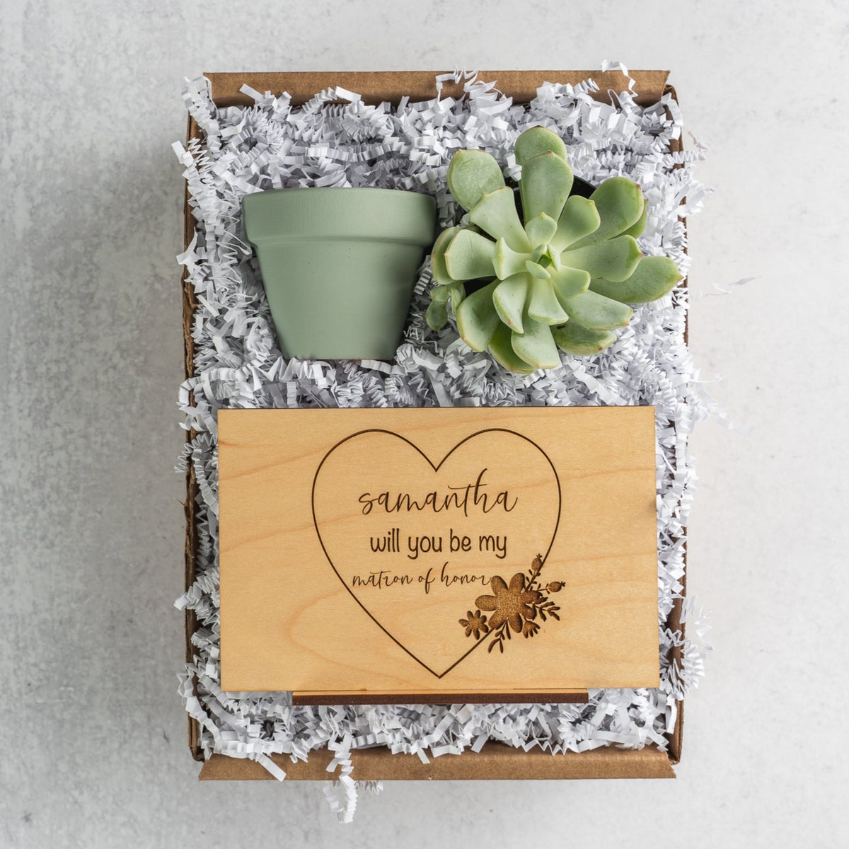 Whimsical Bridesmaid Proposal Gift Box