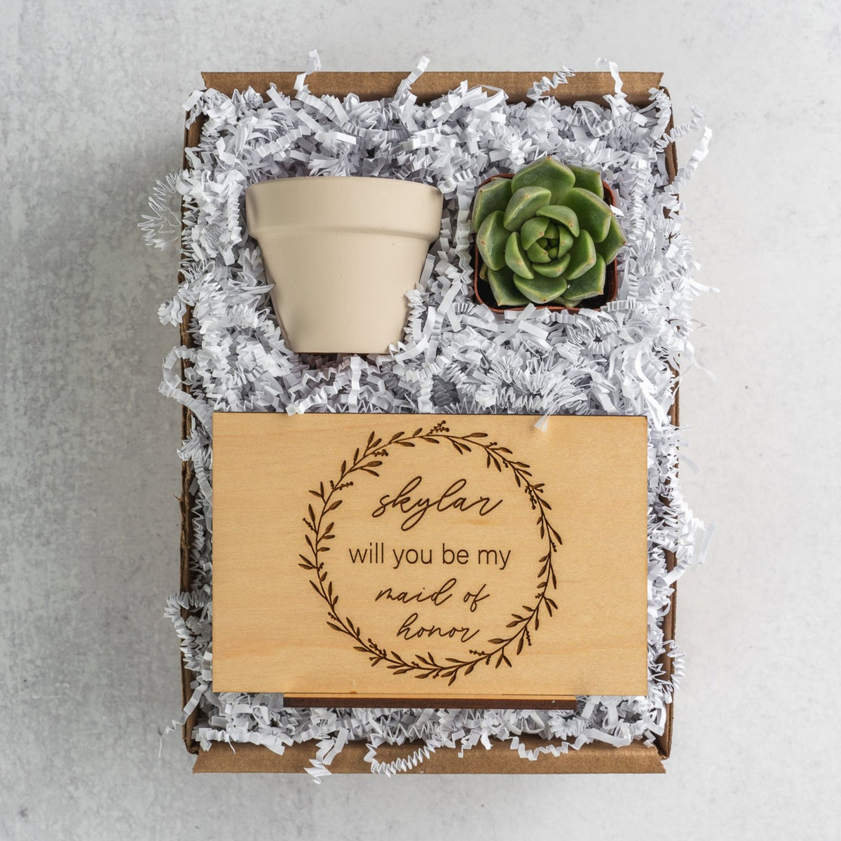 Timeless Bridesmaid Proposal Gift Box