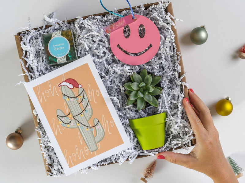 Christmas Cactus Gift Box