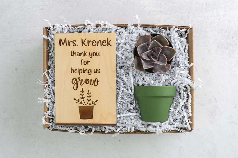 Personalized Helping Me Grow Gift Box