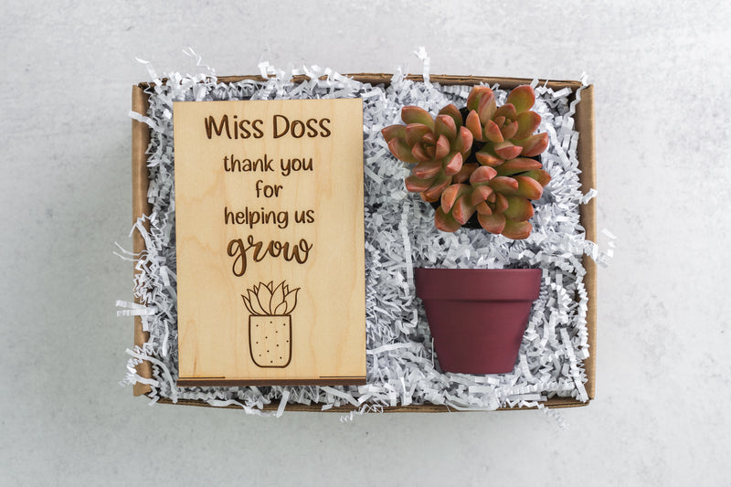 Personalized Helping Me Grow Gift Box
