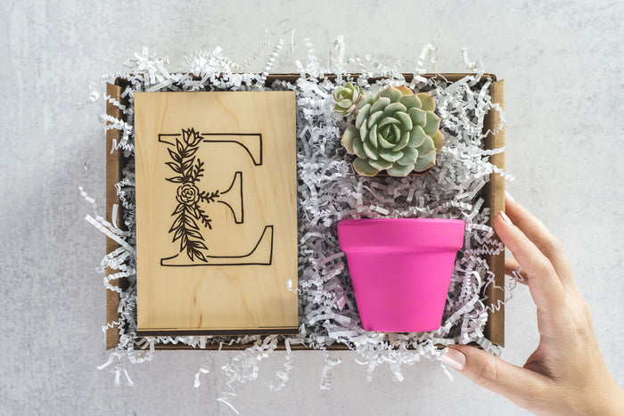 Monogram E Gift Box
