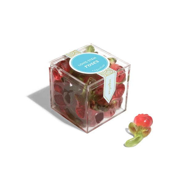 Long Stem Roses Cherry Gummy