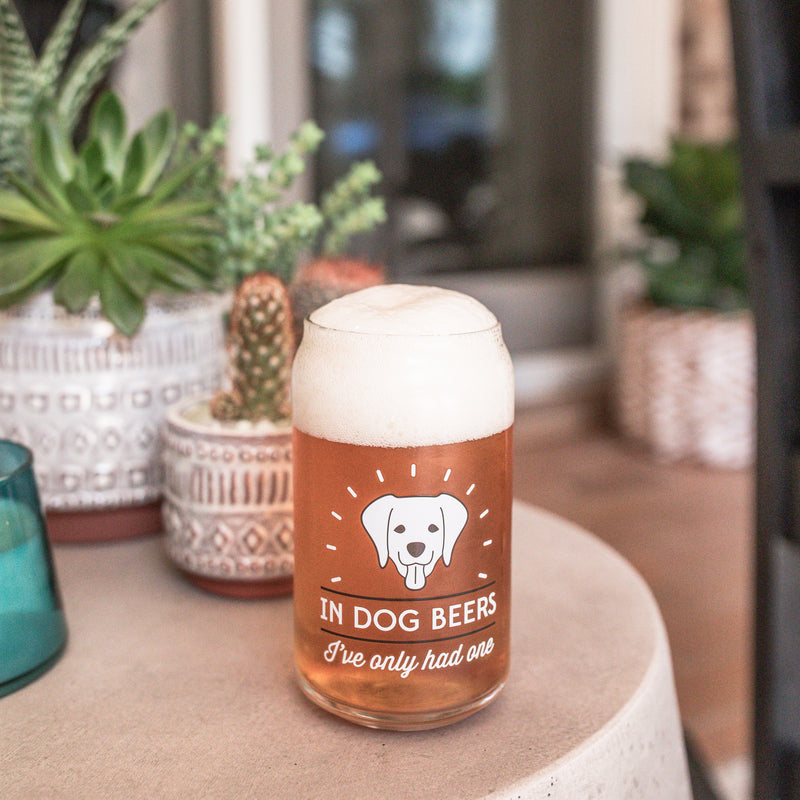 In Dog Beers Glass