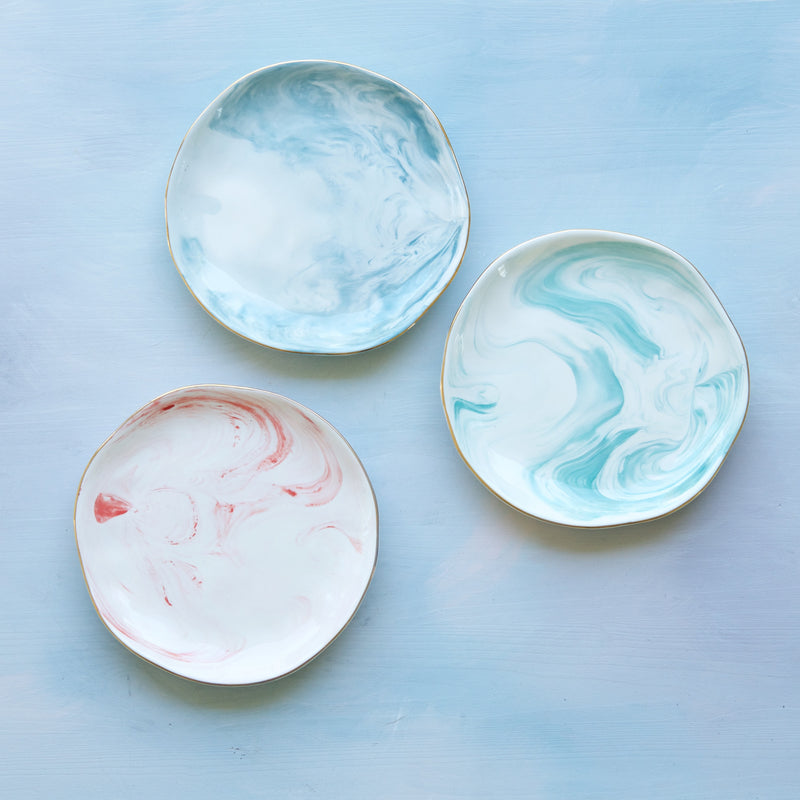 Decorative Marbled Plates