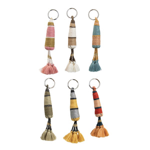 Handmade Cotton Tassel Keychain