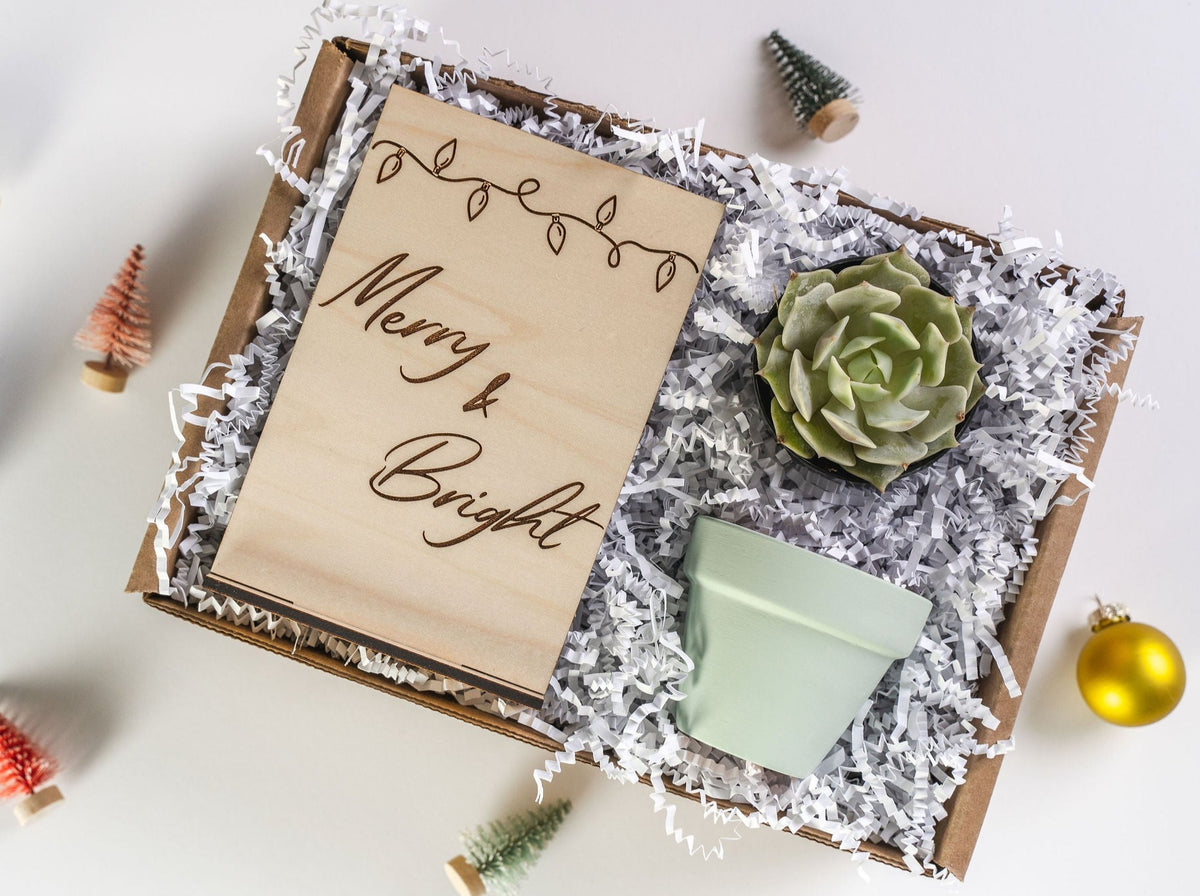 Merry & Bright Christmas Gift Box